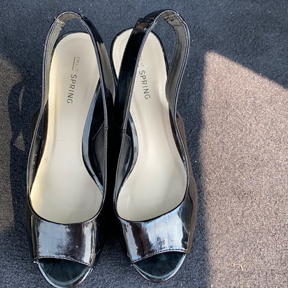 🎁CALL IT SPRING SIZE 7.5 Black EXCELLENT CONDITION - Picture 2 of 5
